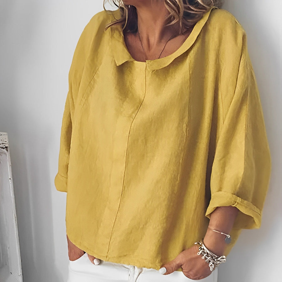 Drune | Bluse Mit Umgeschlagenem Kragen