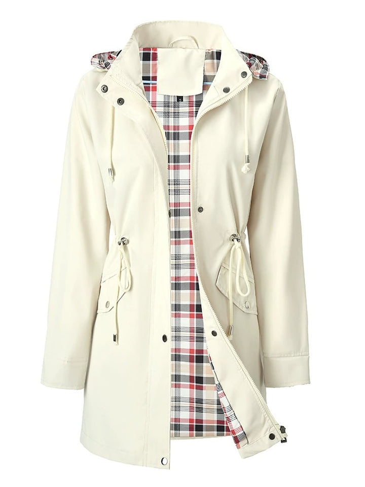 Drune | Funktionale Damenjacke mit Karomuster & wasserfestem Komfort