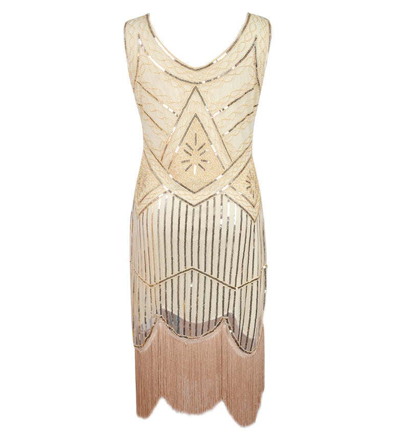 Drune | 1920Er Gatsby-Kleid Schwarz Gold