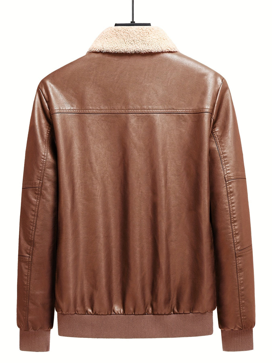 Drune |  Fleece PU Leder Winterjacke Für Herren - Perfekt für Outdoor-Aktivitäten