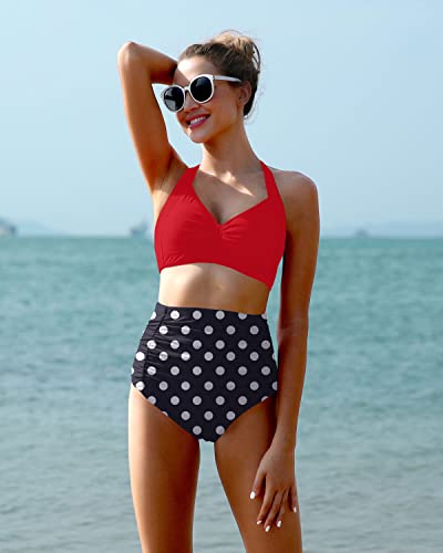 Drune | Zwei Stück Sweetheart Ausschnitt High Waist Bikini Satz