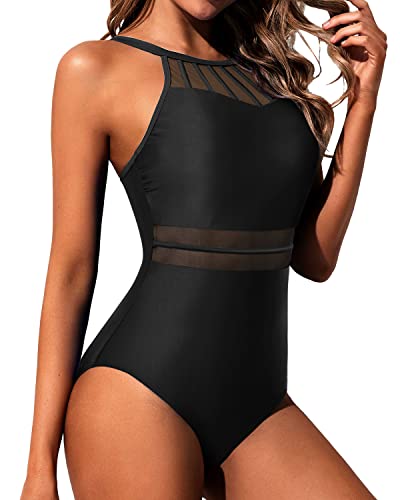 Drune | Bauchkontrolle Halter Slimming Badeanzug Mesh Schwimmbekleidung Für Teenager Mädchen