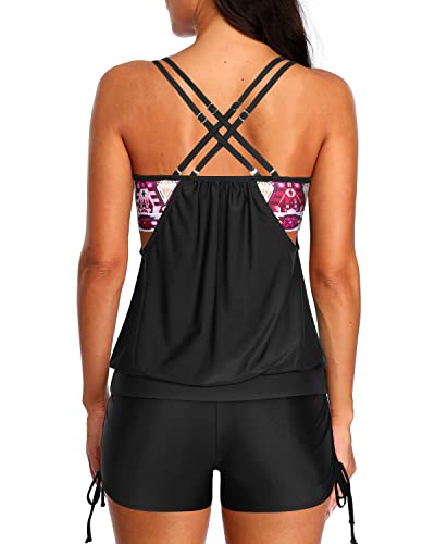 Drune | Bauchkontrolle Badeanzug Zweiteiliges Tankini Satz Für Frauen