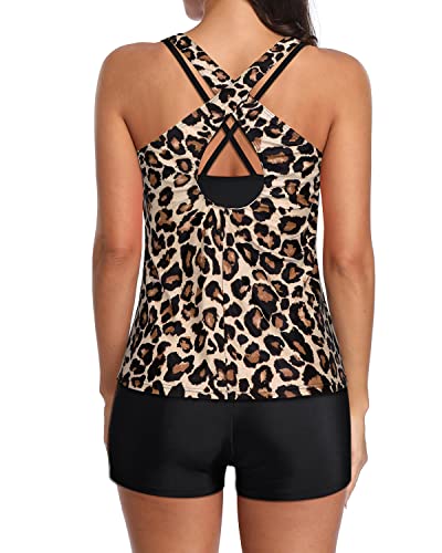 Drune | Athletischer Sport Bh Und Boyshorts 3 Teilige Tankini Badeanzüge