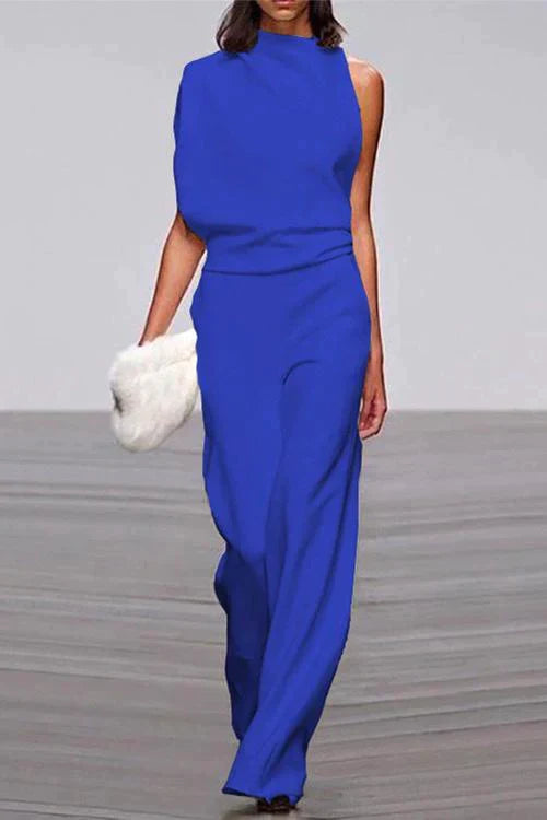 Drune | Rosiedress Cowl Neck One Shoulder Batwing Sleeve Party Suit