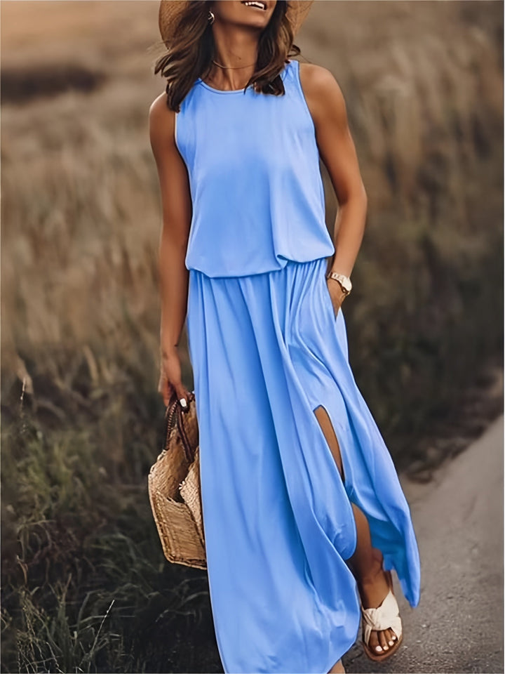 Drune | Damen Schwarzes Modal Boho Maxikleid Farben