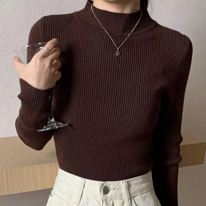 Drune | gerippter Wollpullover für Damen