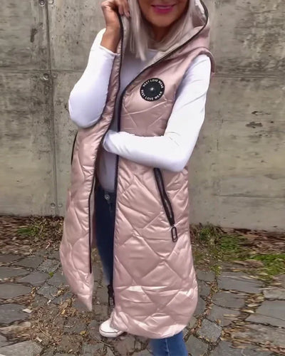 Drune | Lässige Steppjacke mit Kapuze und Reißverschluss