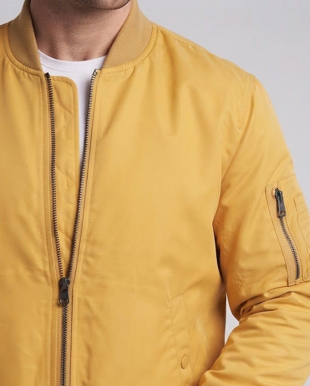 Herren gepolsterte Thermo-Bomberjacke mit Ärmeltasche und elastischen Bündchen Drune