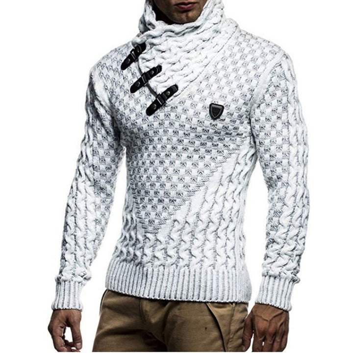 Drune | Herren Rollkragenpullover mit Verschluss