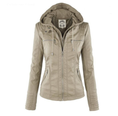 Drune Solide Lederjacke mit Revers