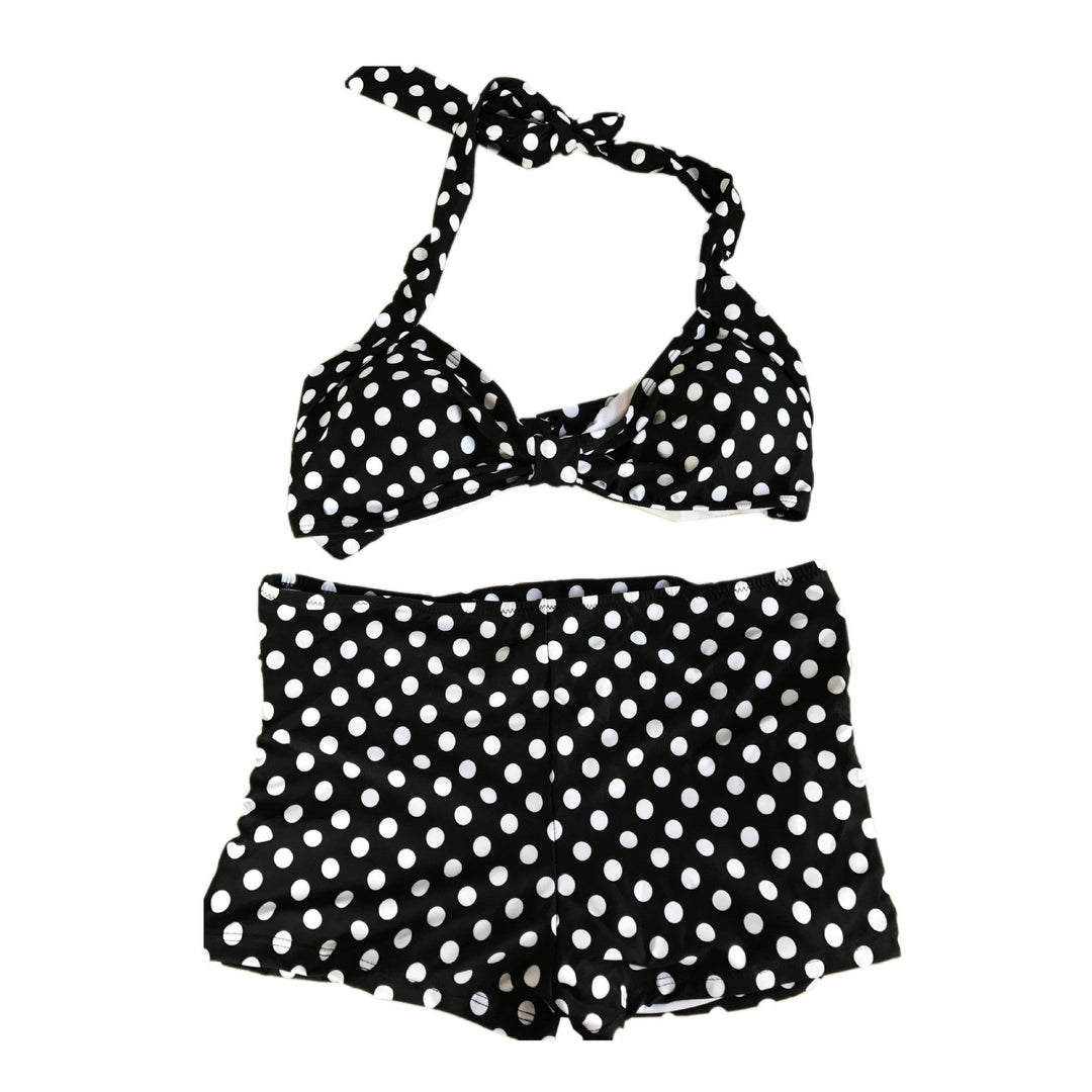 Damen Bikini-Set mit gepolstertem Oberteil und hochgeschnittenem Höschen Drune