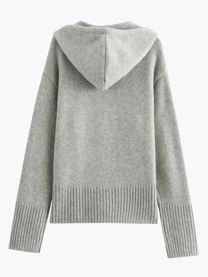 Drune | Strickjacke mit Kapuze und Reißverschluss