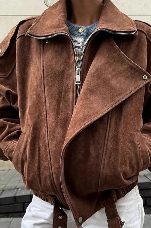 Drune | Fit Braune Freizeitjacke