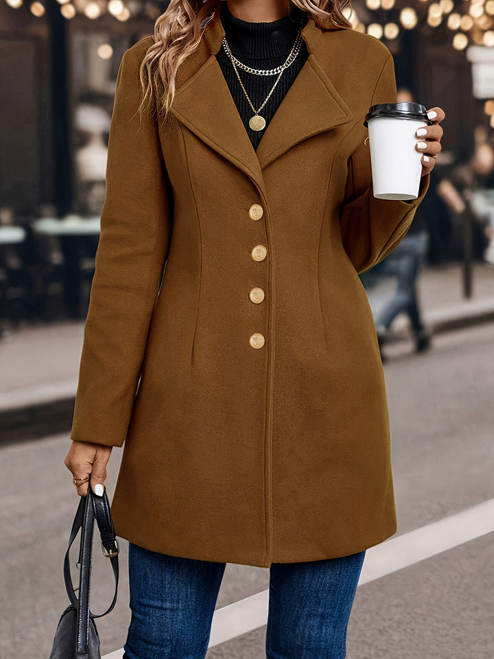 Drune | Tunika-Jacke mit Knopfverschluss und Revers