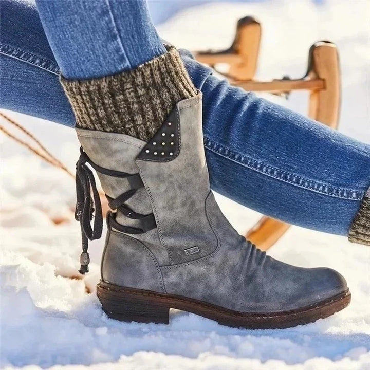 Drune | Modische Winterstiefeletten - Zum Schnüren