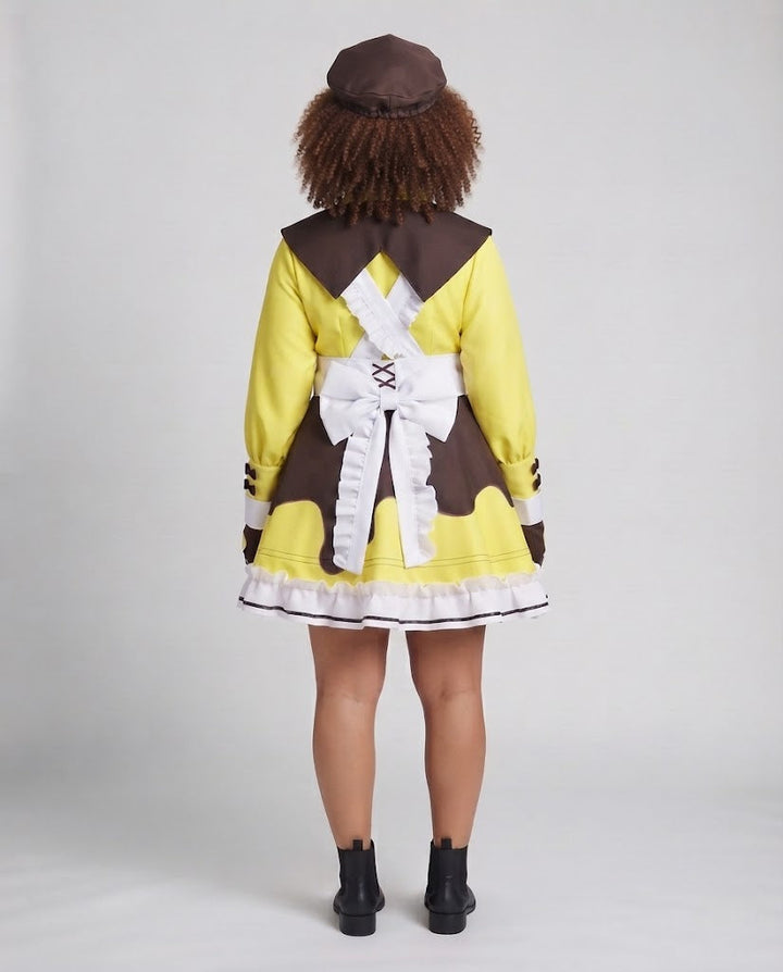 Damen Kostümkleid mit Tiermotiven und verschiedenen Accessoires Drune