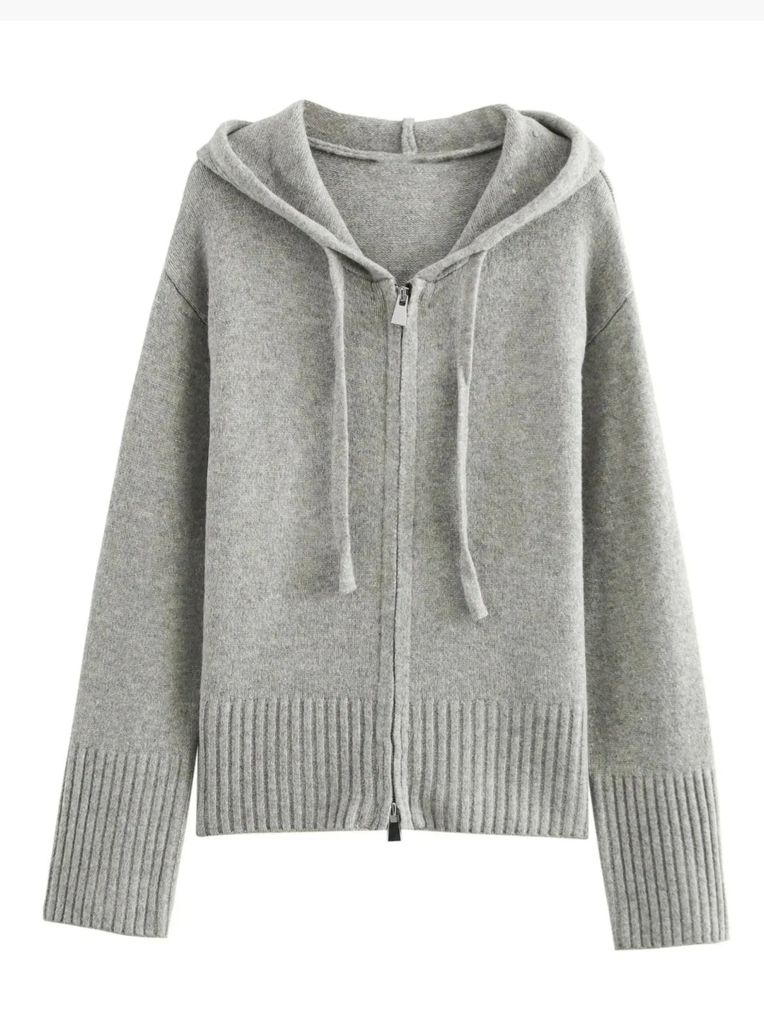 Drune | Strickjacke mit Kapuze und Reißverschluss