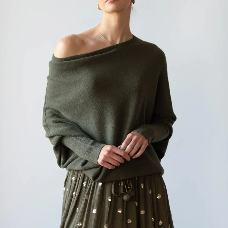 Drune | Asymmetrisch Drapierter Pullover