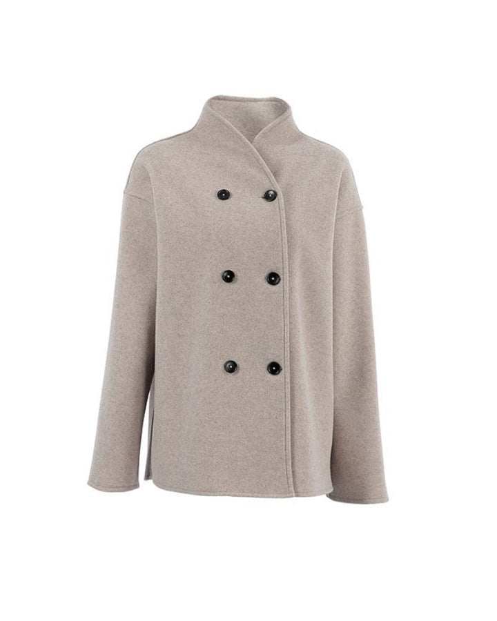 Drune | Doppelreiher Kurze Jacke Minimalistisch Tailliert