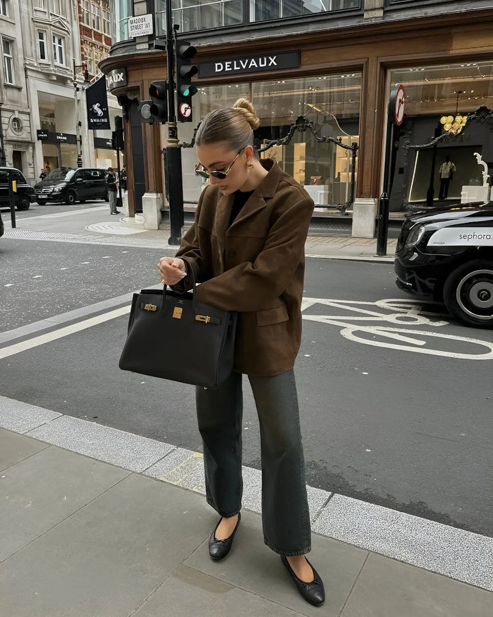 Drune | Klassische Wildleder Blazer für Frauen