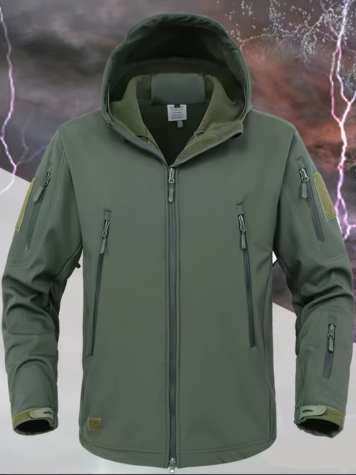 Drune | Taktische Kapuzenjacke mit Reißverschlusstaschen für Männer - Perfekt für Outdoor-Aktivitäten