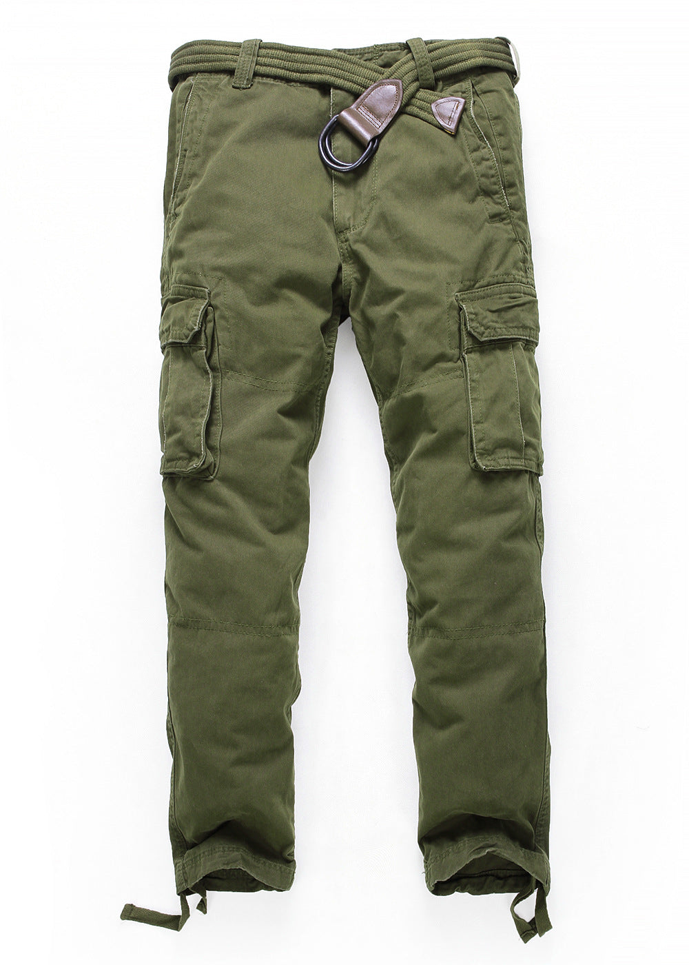 Herren Cargohose mit mehreren Taschen, verstellbaren Beinabschlüssen und Gürtel Drune