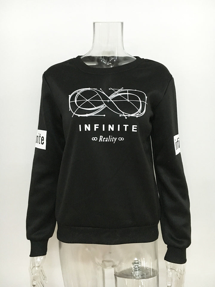 Damen Sweatshirt mit kreativem Endlosschleifen-Design und komfortabler Passform Drune