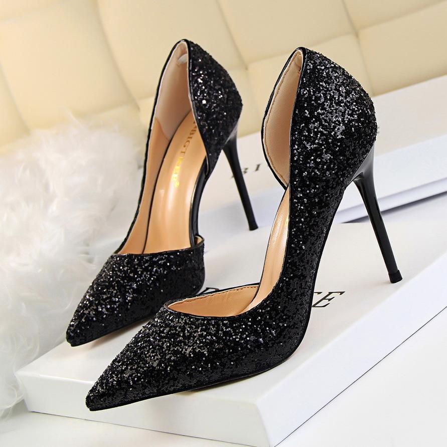 Drune | Elegante Glitzernde Nadelabsätze