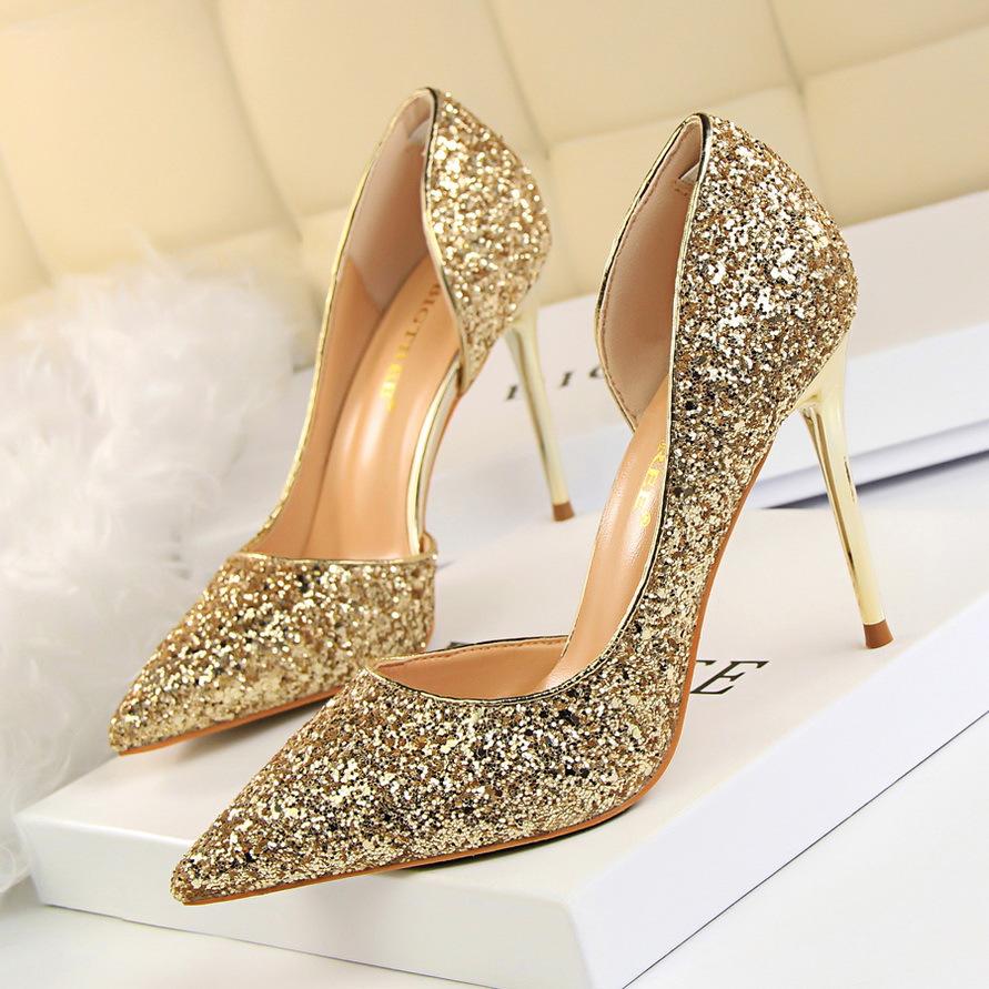 Drune | Elegante Glitzernde Nadelabsätze