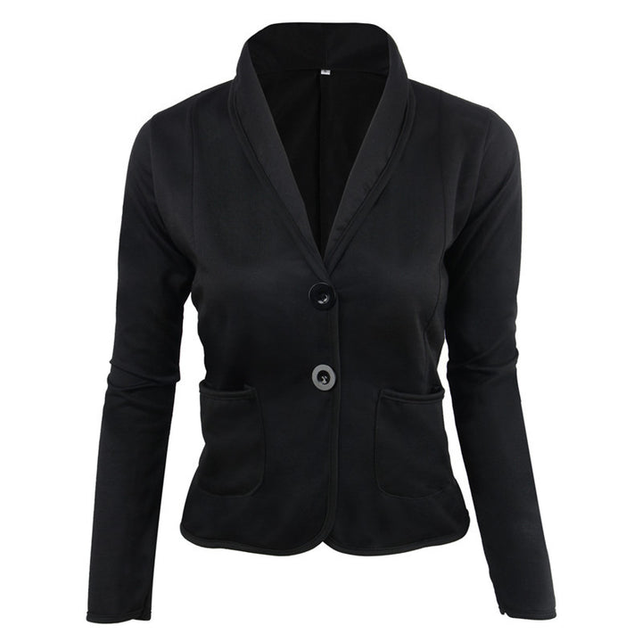 Damen Taillierter Jersey-Blazer mit Schalkragen & Kontrastpaspel Drune