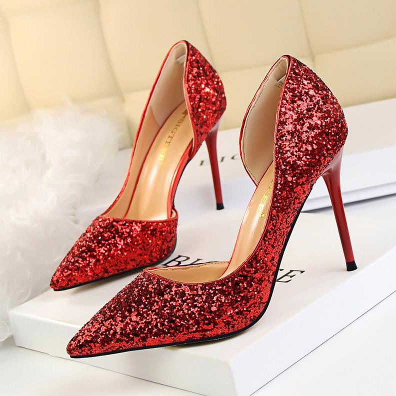 Drune | Elegante Glitzernde Nadelabsätze