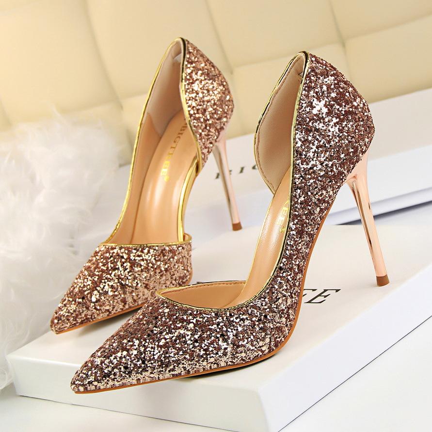 Drune | Elegante Glitzernde Nadelabsätze