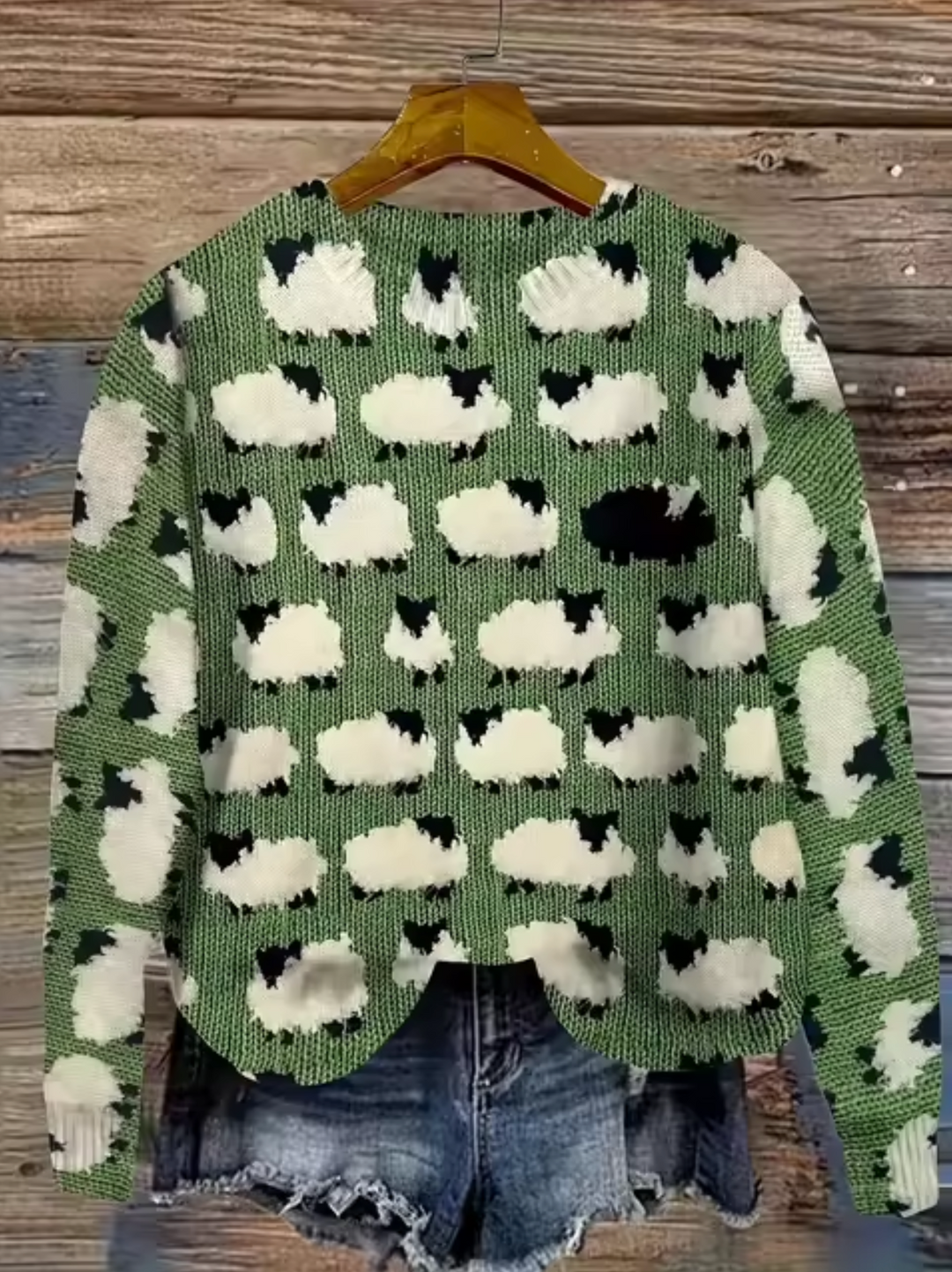Drune | Gestrickter Pullover mit 3D-Druck