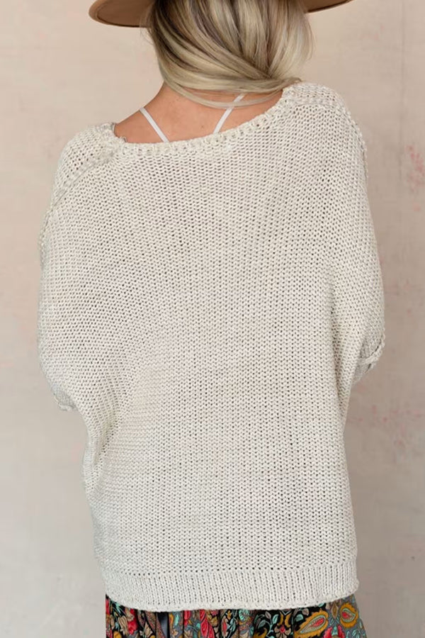 Drune | Cozy chunky knit sweater with a round neck