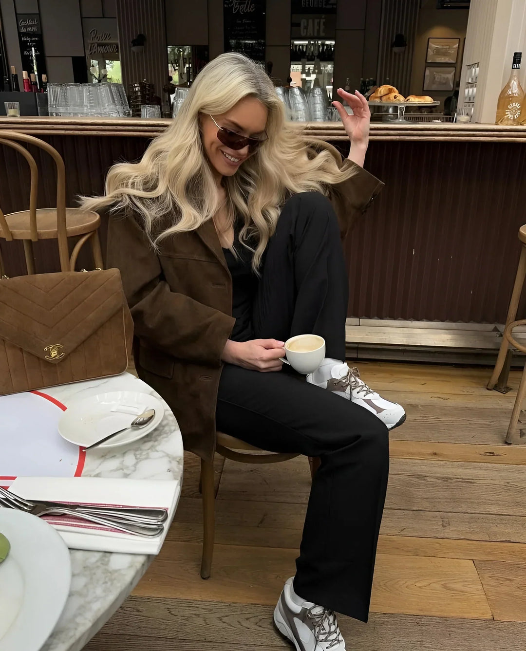 Drune | Klassische Wildleder Blazer für Frauen