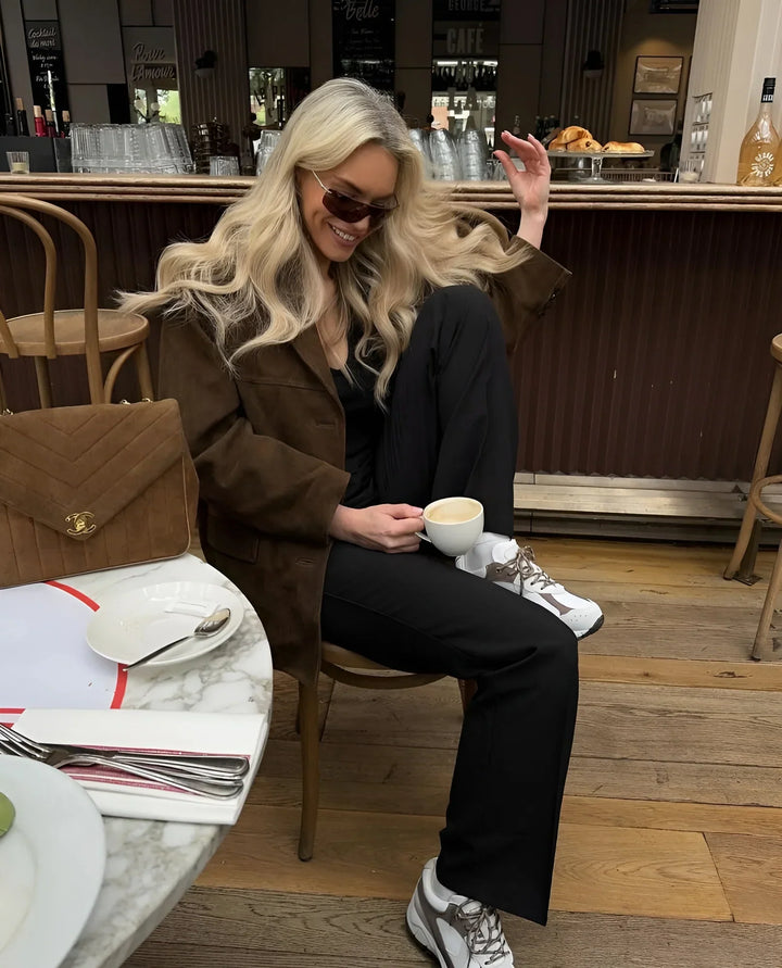 Drune | Klassische Wildleder Blazer für Frauen