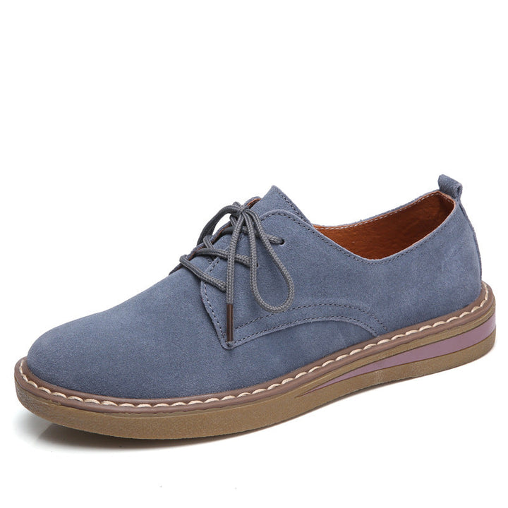Damen Schnürschuhe mit weichem Obermaterial und dämpfender Sohle Drune