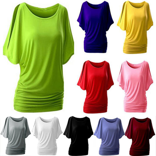 Damen lässiges Oversized-T-Shirt mit raffinierten Rüschendetails Drune