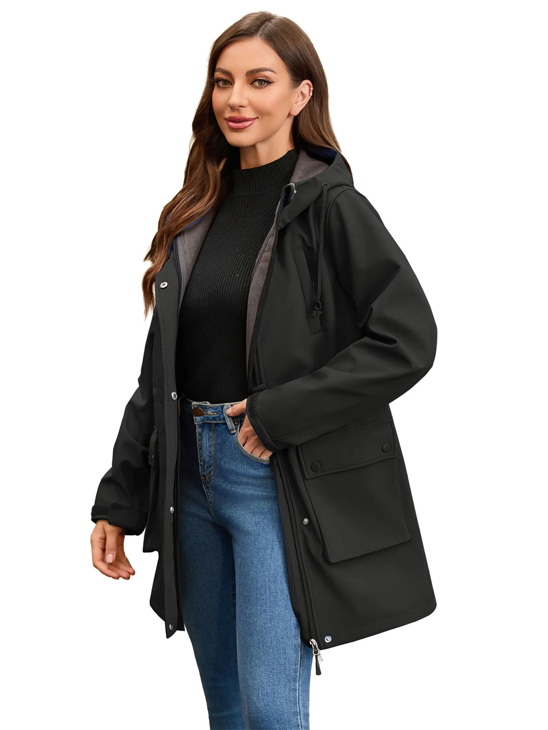 Drune | Wasserdichte Softshell-Jacke mit Kapuze für Damen Elina