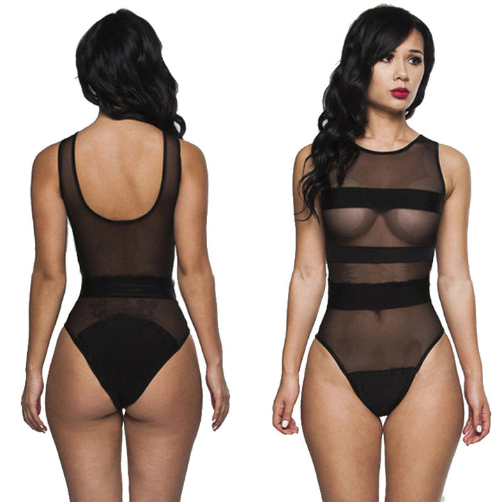 Damen Transparente Bodysuit Drune