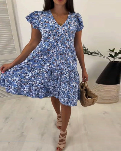 Drune | Frische Sommerkleid mit Blumenmuster