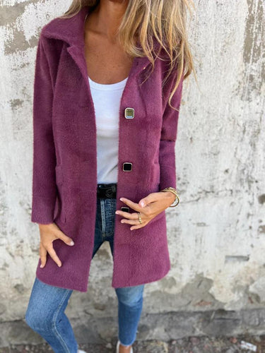 Drune | Lange Jacke mit Knöpfen
