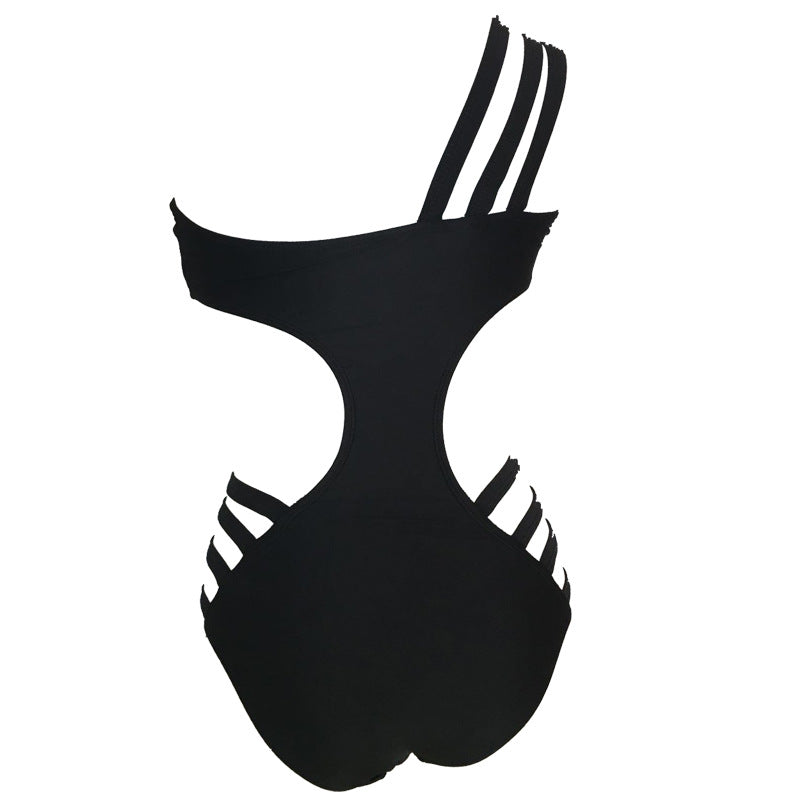 Damen Hochgeschnittenes Badeanzug mit seitlichen Cut-Outs Drune