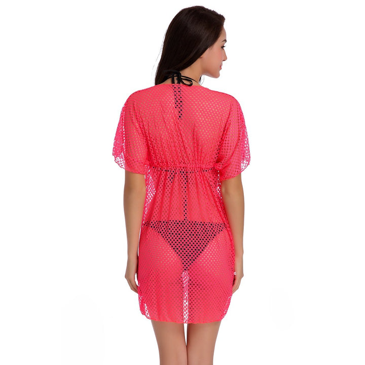 Damen Netz-Strandkleid Drune