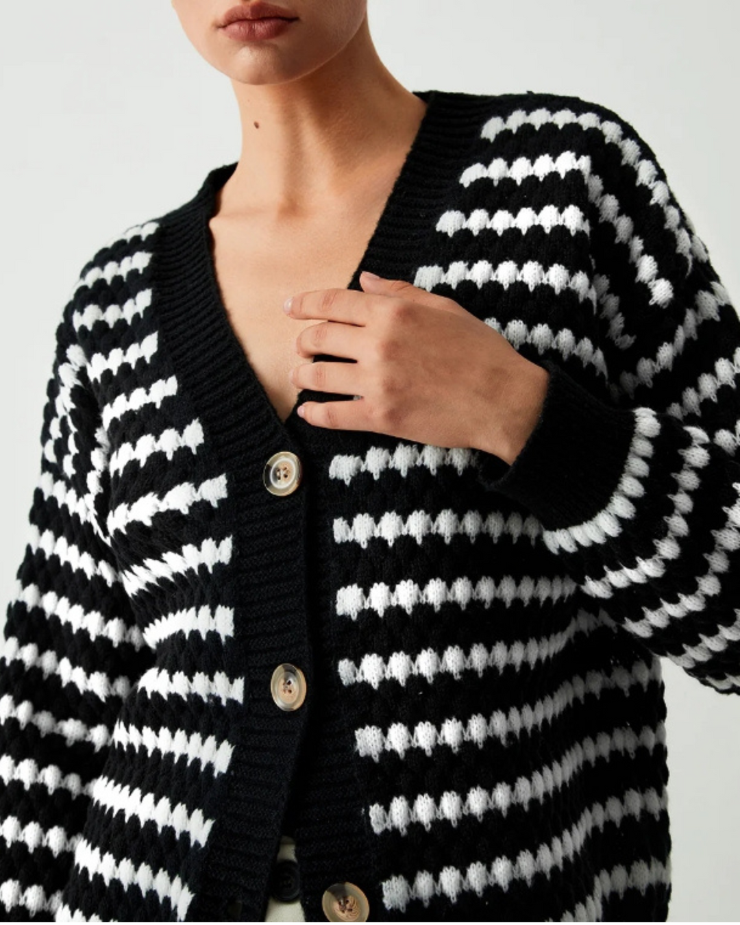 Drune | Desire Gestreifter Cardigan