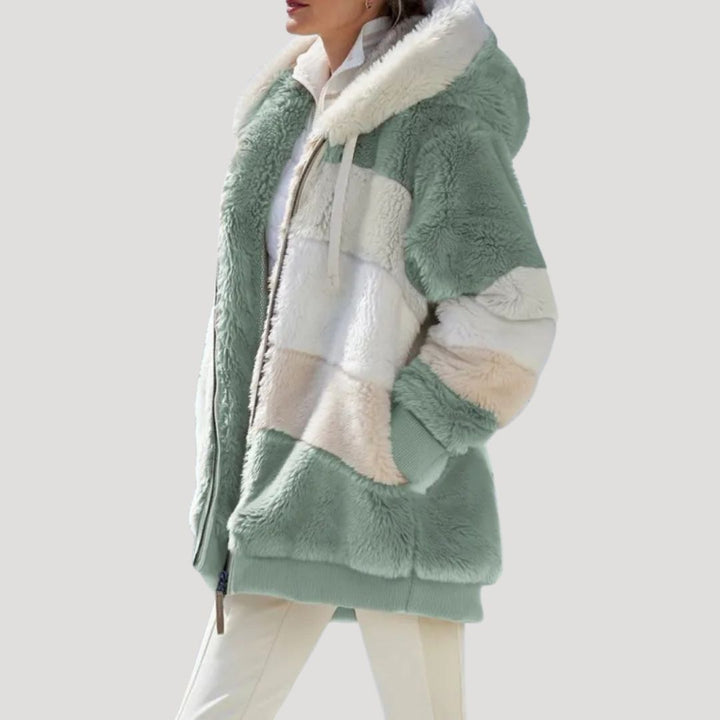 Drune | Damen Fluffy Nep Pelz Winterjacke Cozy Stil