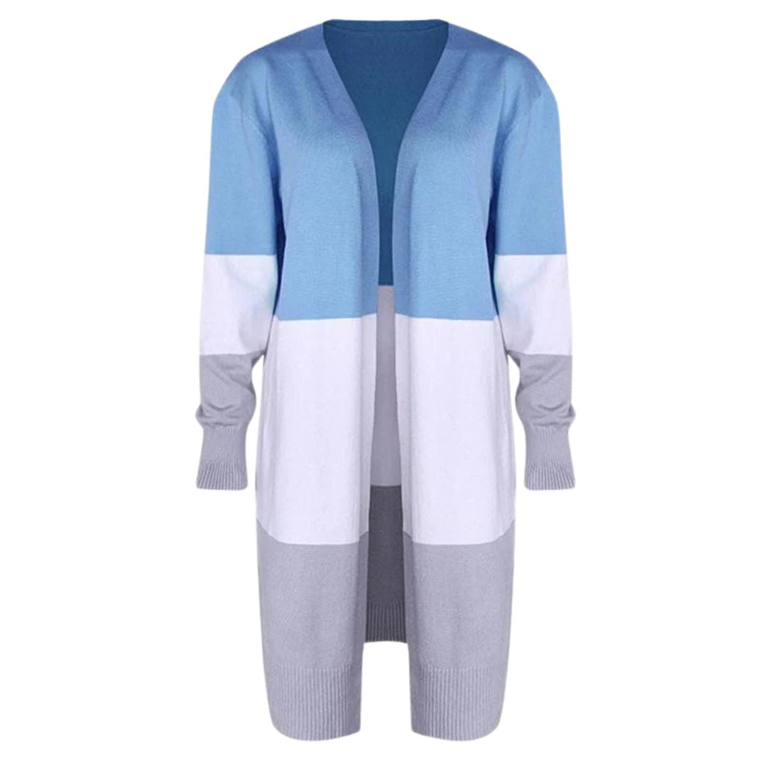 Drune | Strickjacke mit Farbblock und offener Front