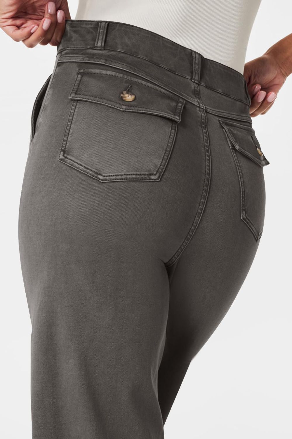 Drune | Hochtaillierte Jeans Mit Taschen Klassisch, Stilvoll Und Vielseitig
