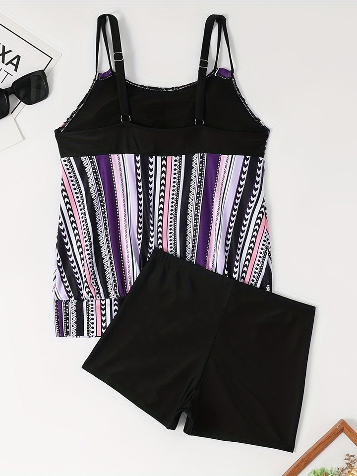 Drune | Tankini-Set mit Streifen und Punkten